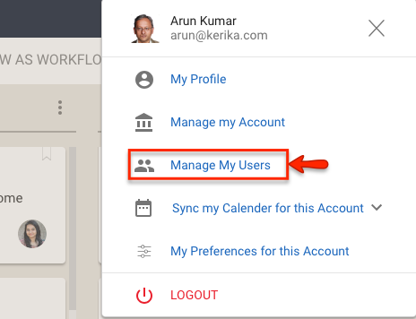 Manage My Users