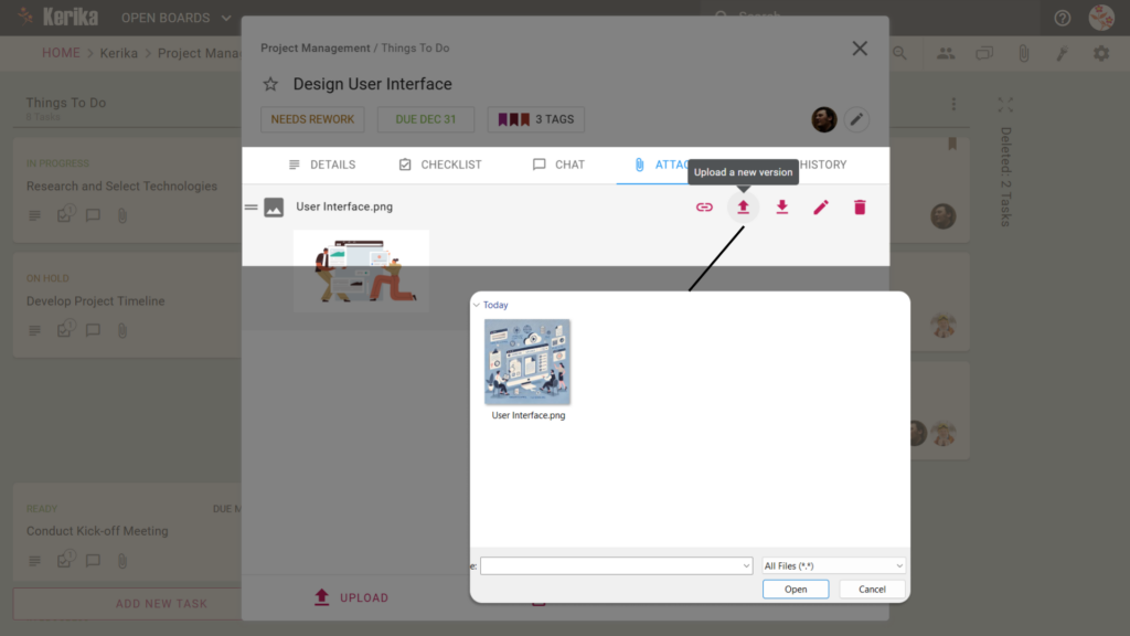Upload new version preview