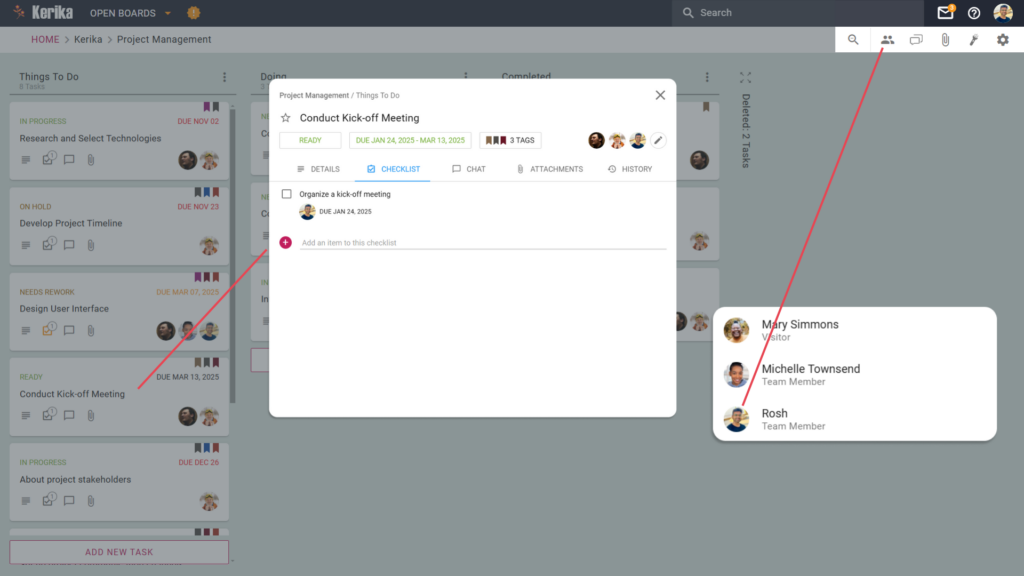 Board Teammember View